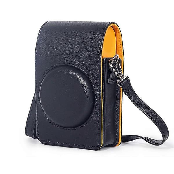 For Kodak MS200 Camera Bag Black - PU Protective Case Shoulder Strap Brown Brown