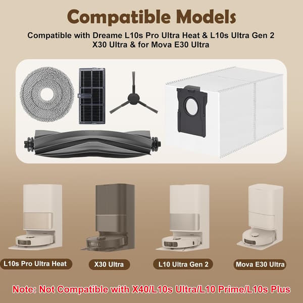 Accessory Kit for Dreame L10s Pro Ultra Heat