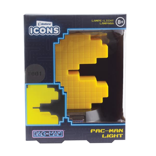 Pac Man Ikon Lampe V2 BDP Svart, Gul