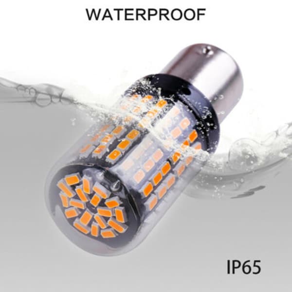 Bil Vanntett IP65 Indikator Marker Blinklys Bremselys 1156 3014 144smd 1157 T20