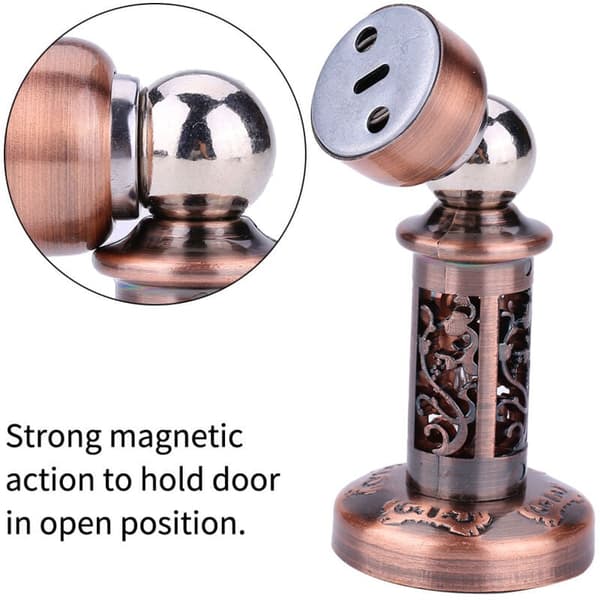 Magnetisk dørstopper i rustfrit stål, antik bronze finish