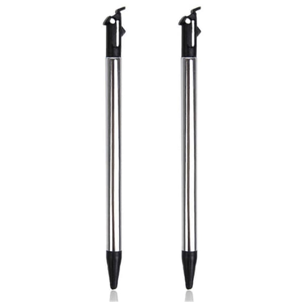 2x Pen Tapping Screen Metal Telescopic Pen Stylus Pen For New 3ds Ll / Xl