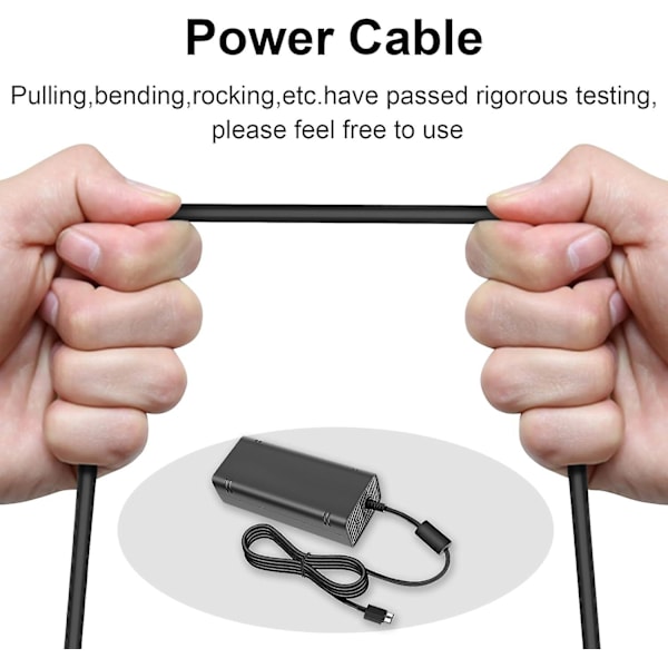 HØY KVALITET erstatningsstrømforsyning for Xbox 360S/Slim (Passer kun 360 S), AC adapter strømforsyningskabel for Xbox 360 Slim med -FD1-