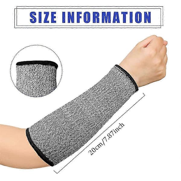 Arm Sleeves for Thin Arms and Bruises, Cut Resistant Level 5, Arm Burn Protection