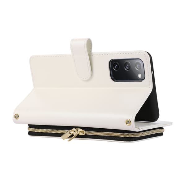 Zipper Flip Phone Case - Wallet Case with Credit Card Slots Samsung S20 FE