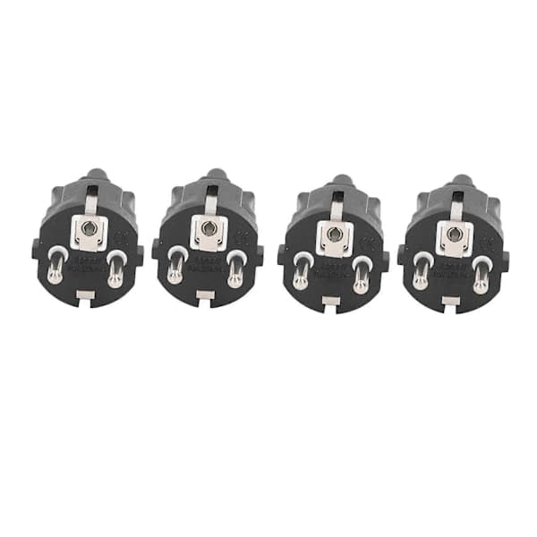 4 stk. EU 2-benet stik til IEC320 C5 strømadapter Professionel EU 2-benet stik 4,8 mm til C5 strømstikadapter til bærbar computer EU-stik 100-250V