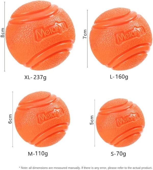 Dog Ball, Chew Toy, Indestructible, with Rope, Interactive, DXGHC