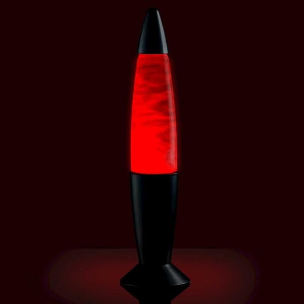Skyformet LED-lampe / Lavalampe - Farveskiftende - 37 cm