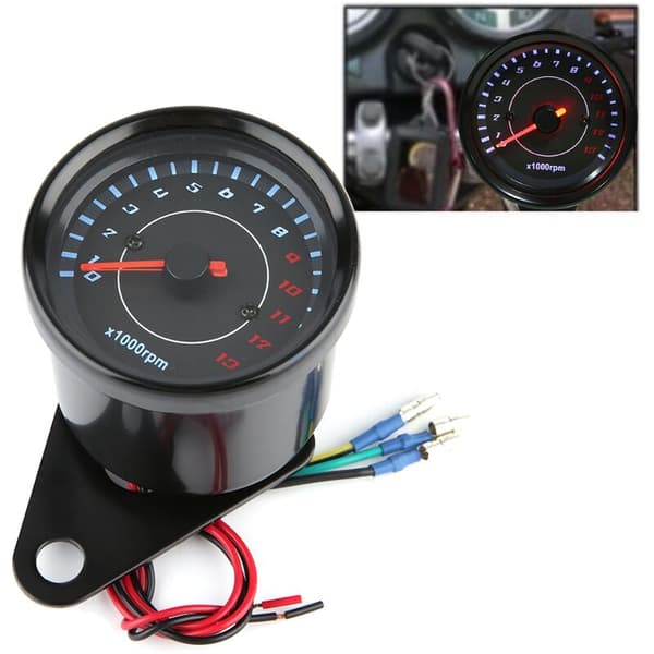 DC 12V Universal Motorsykkel LED-bakgrunnsbelyst turteller Elektronisk turtellerdisplay