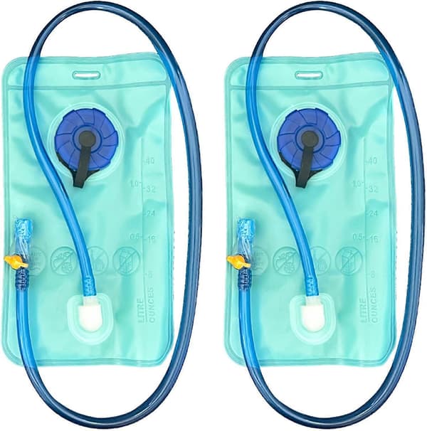 2 Pieces Hydration Backpack Water Bladder 1L, Hydration Bladder, Hydration Bag, Detachable Hydration Bag with Large Opening