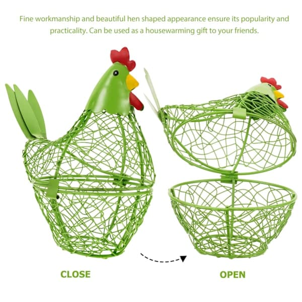 Egg Collection Basket Eggs Kitchen Organizer Home Decor