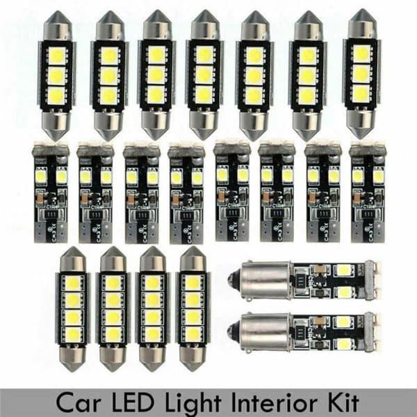 21 x Hvit LED-interiørsett