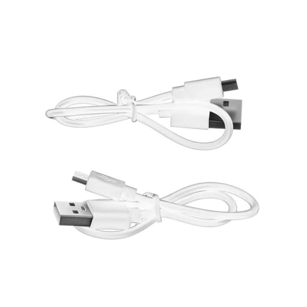 2-PAKK USB Oppladbart Sykkellykt Foran & Bak Svart