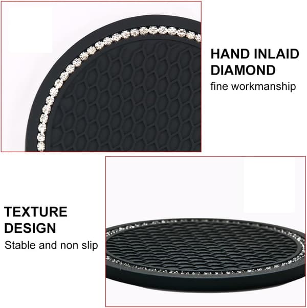 Bling Bling PVC bilunderlag, 2 stk, selvavløpende