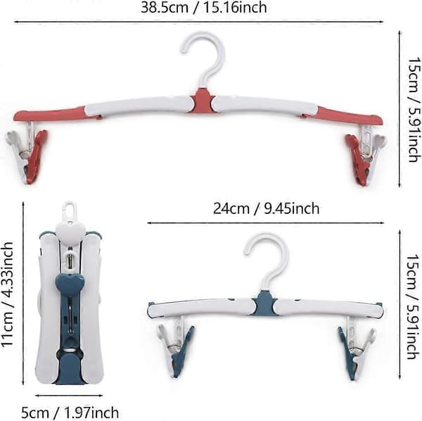 4 Pieces Portable Folding Travel Hangers