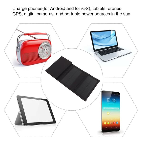 Portable Solar Panel 15W Foldable Monocrystalline KLB