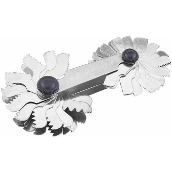 Thread Measuring Tool Thread Gauge 60 Degree Stainless Steel Screw Thread Measuring Tool (Metric & Imperial)