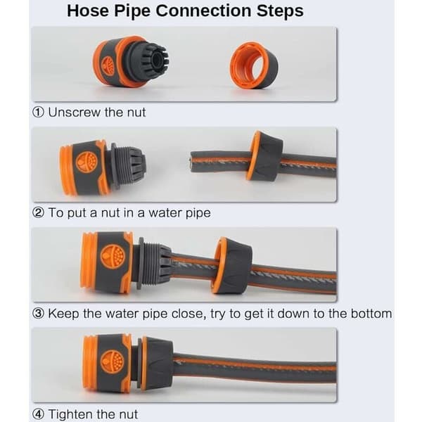 Quick Connect Garden Hose Connector 1/2 Durable for Garden Tools, Agriculture, Lawn, Garden Irrigation System