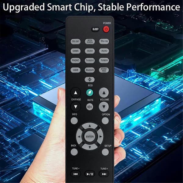 Erstatningsfjernkontroll RC-1243 for Denon RC-1243 Audio/Video-mottaker