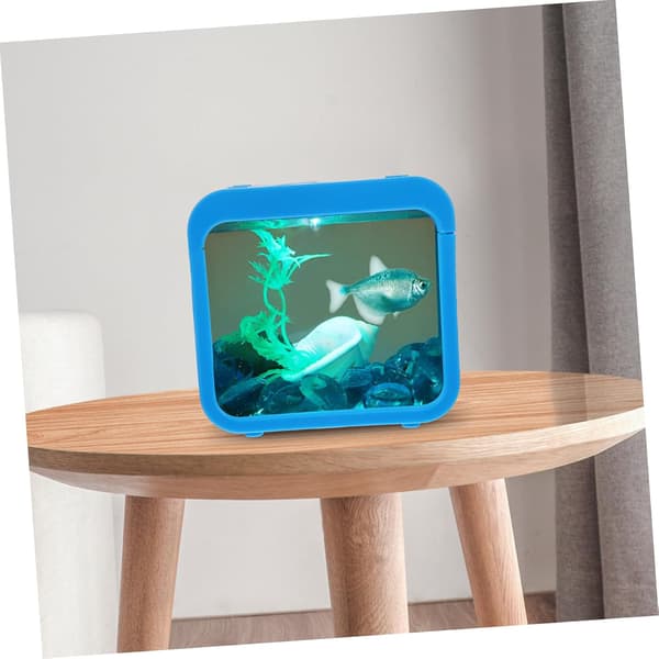 litet akvarium Fischzuchtbox med belysning, transparent -
