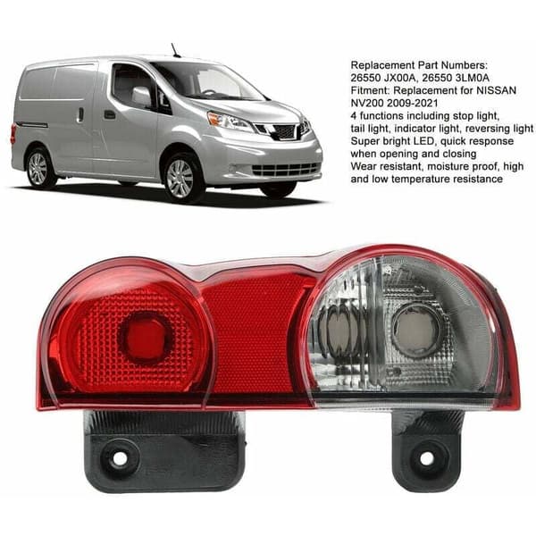 Rear Brake Light Right Side Passenger Compatible with Nissan NV200 2009-2021 - 26550 JX00A Replacement
