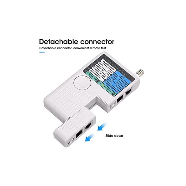 RJ11 RJ45 USB BNC Netværkskabeltester til UTP STP LAN Sporet kabel