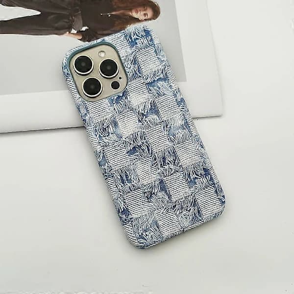 Grossist Telefonfodral Jeans Textur PU+PC Anti-repa Telefonskal för iPhone 13 Pro Max