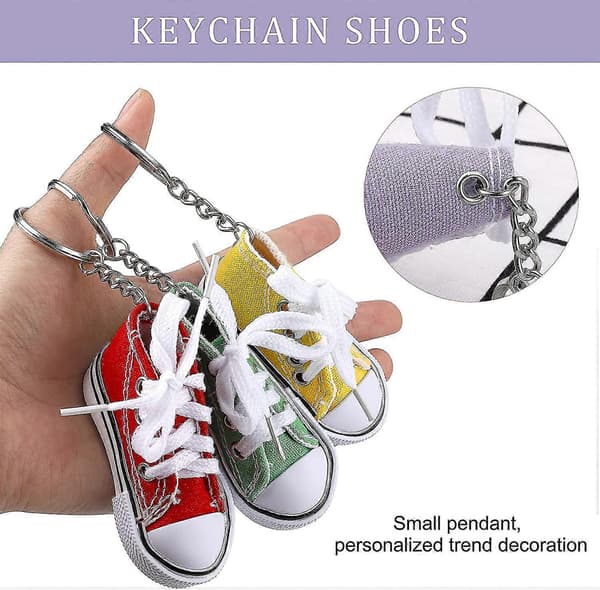 Avaimenperä Mini Sneaker Kenkä Avaimenperä Riipus 12kpl