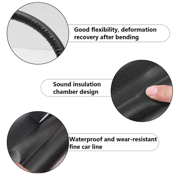 96 cm Door Draft Stopper, Single-Sided, Self-Adhesive Seal, Draft and Noise Protection, Sealing Strip (Grey)