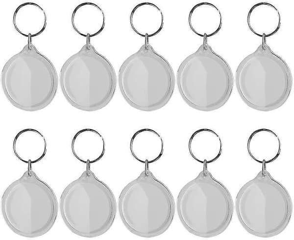 Acrylic Photo Snap-in Keychains 10pcs