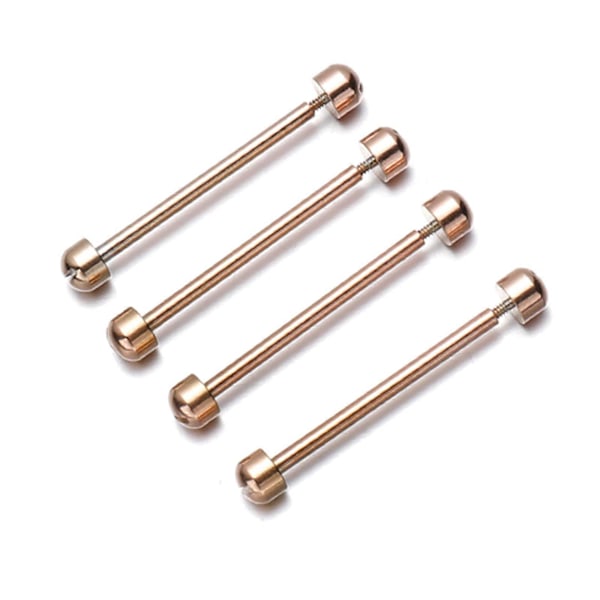 1 Par Urremsskruer til Smartwatch Armbånd Spænde Friktion Tub db Rosaguld Rose Gold 20mm
