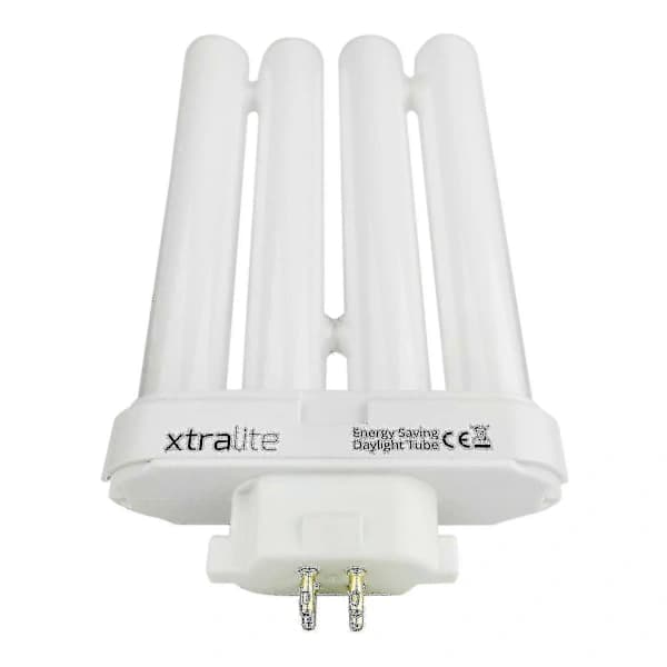 Xtralite 27w Daylight Replacement Bulb For High Vision Reading Lamps, 4-Pin Gx10q-4 Quad Tube (6500k) 2-pack