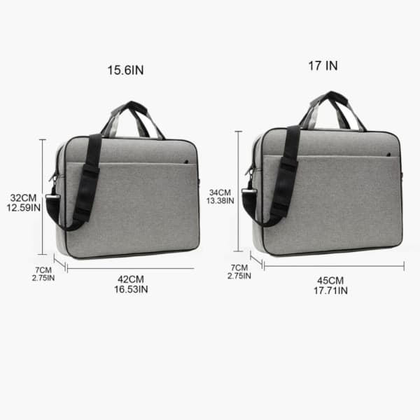 Laptopväska Axelväska GRÅ 17 tum grå 17 tum