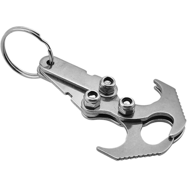 1 multi-functional survival stainless steel gravity hook,