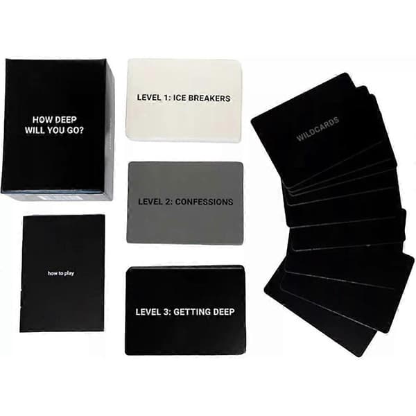 How Deep Will You Go? Question Game, Deep Conversation Card Game (FMY)
