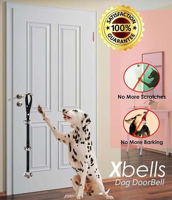 Pet Training Bell, 2 Pcs Pet Training Bells and 1 Pc Dog Doorbell, Dog Training Doorbell and Training Device
