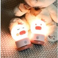 Silikone natlampe Mini bordlampe USB-opladning Lys