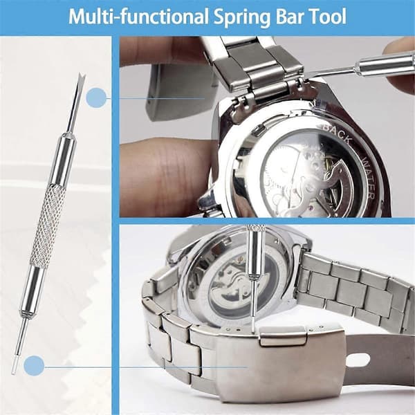 26-Piece Watch Battery Replacement Tool Kit, Watch Repair Kit, Watch Back Removal Tool, Watch Case Opener