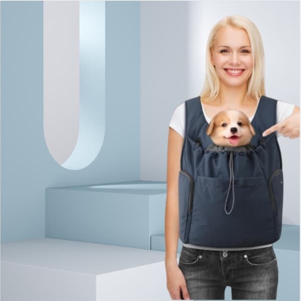 Portable Pet Carrier: Breathable & Comfortable Backpack for Dog/Cat, Perfect for Travel Blue Blue