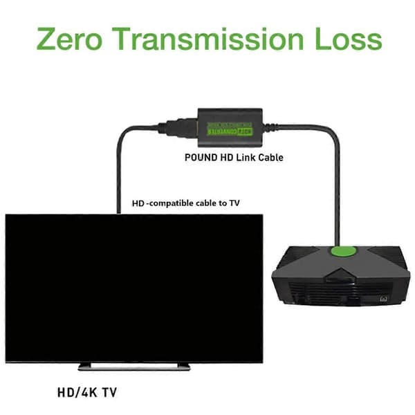 For Xbox til HDMI-kompatibel omformer Digital Video Lydadapter