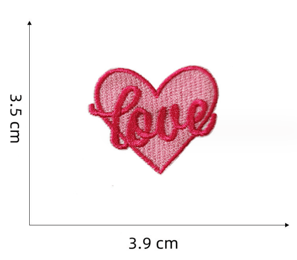 13 Pieces Love Embroidered Iron On Patches, Embroidered Stickers Iron On