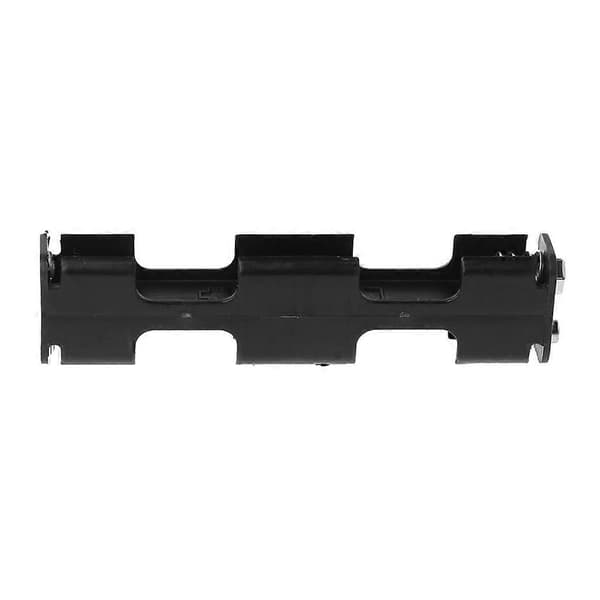 Batteriholder 4 x AA Lang Rem Bagside til Etui 6V Dobbelt Lag Dobbeltsidet Boks