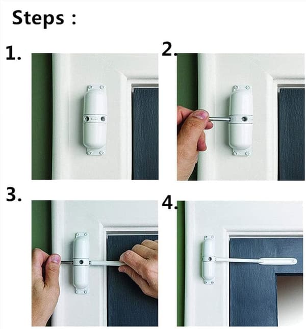 Heavy Duty Automatic Door Closer, Adjustable Spring Hydraulic