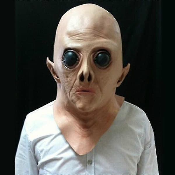 Läskig Halloween Latex Ufo Alien Helmask