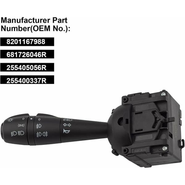 Comodo Duster Switch för Dacia Duster Dokker Sandero Lodgy Dokker Clio Logan 8201167988 Switch Column Rattkontroll Switch Blinkers 255
