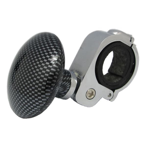 Carbon Fiber Steering Wheel Knob with Control Grip Compatible with Various Vehicles