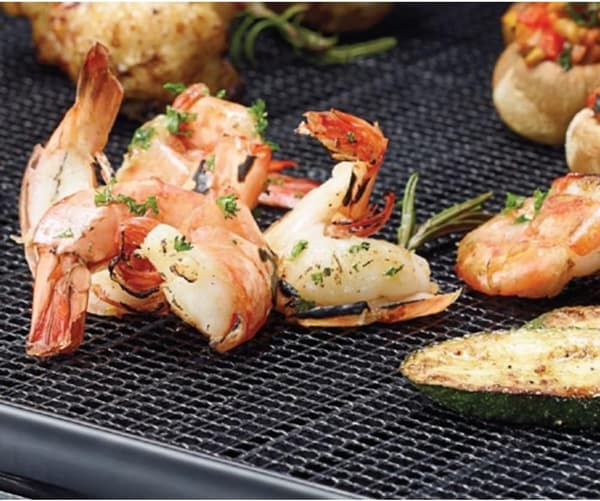 Grillmåtte til grillning, genanvendelig og klippebar, non-stick