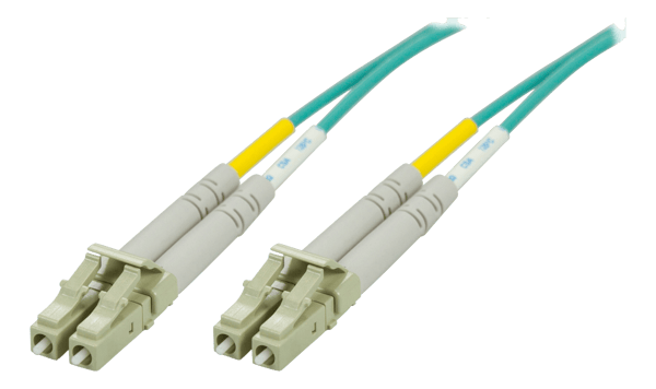 OM3 Fiberkabel, LC - LC, duplex, multimodus, 50/125, 7m Blå