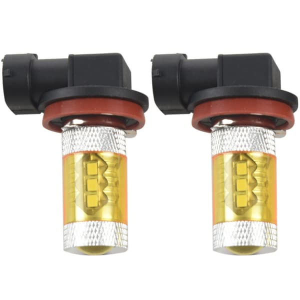 2X 60W H11 16SMD LED-kjørelys DRL gult lys