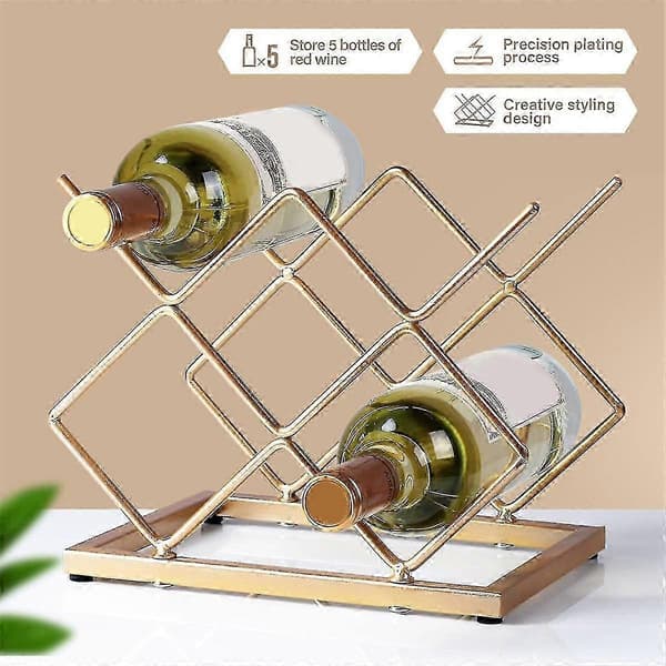 Countertop Wine Rack Freestanding Small Wine Rack Tabletop Wine Rack Mount for Cabinet, Pantry, Wine Storage